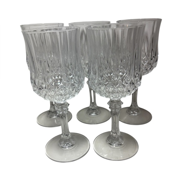 Cristal D’Arques Longchamp Wine Glasses set of 5